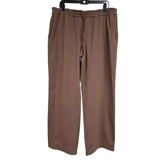 Lululemon Straight Leg Mid Rise Pant Luxtreme Taupetastic Tan Women’s Size XL - Picture 1 of 10